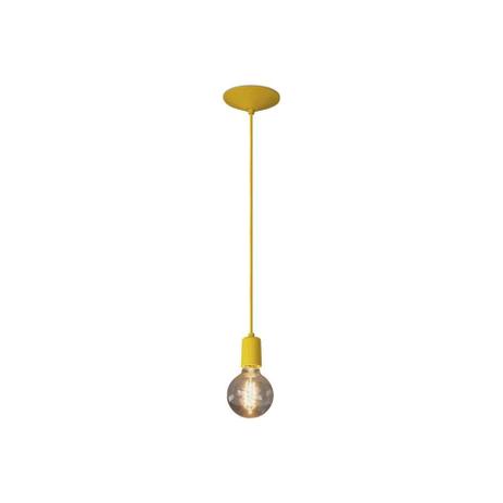 Pendente em Alumínio para 1 Lâmpada Orbital Amarelo - Nacional iluminação Menor preço em Pendente em Alumínio para 1 Lâmpada Orbital Amarelo - Nacional iluminação