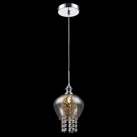 Pendente em vidro, Aço e Cristal PE-011/1.15 - Itamonte Menor preço em Pendente em vidro, Aço e Cristal PE-011/1.15 - Itamonte