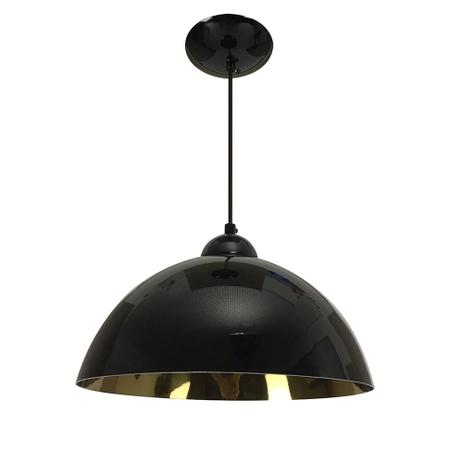 Pendente Esfera 30cm Preto/Ouro - Caisma - 3702-PT/OU Menor preço em Pendente Esfera 30cm Preto/Ouro - Caisma - 3702-PT/OU