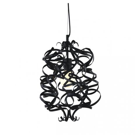 Pendente Ferro Aramado Adely Lighting Preto Menor preço em Pendente Ferro Aramado Adely Lighting Preto