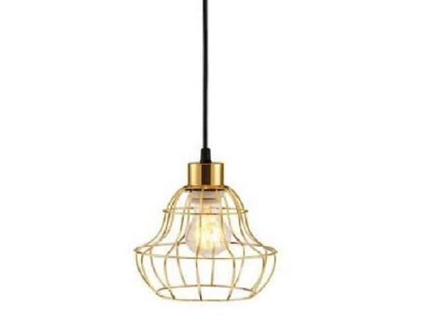 Pendente industrial em metal na cor latao 4985 - Mart Menor preço em Pendente industrial em metal na cor latao 4985 - Mart