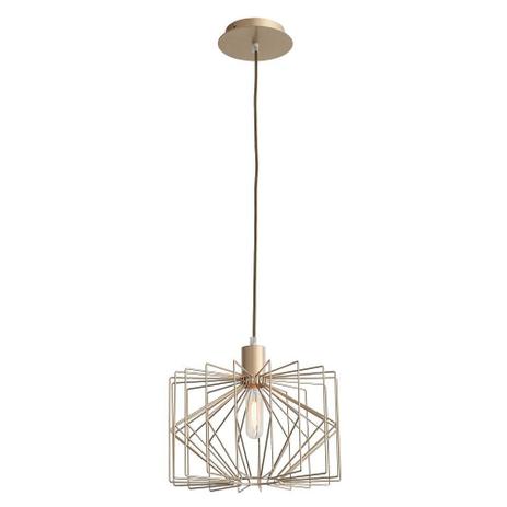 Pendente Kuhi Ø32Cm X 28,5Cm 1Xe27 Bivolt Dourado - Bella iluminação Menor preço em Pendente Kuhi Ø32Cm X 28,5Cm 1Xe27 Bivolt Dourado - Bella iluminação