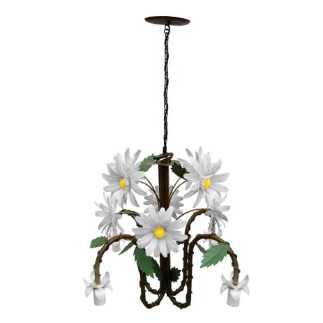 Pendente Lustre de Flores Coloridas Artesanal para Quarto de Casal Grande - Libertas rosas artesanato Menor preço em Pendente Lustre de Flores Coloridas Artesanal para Quarto de Casal Grande - Libertas rosas artesanato