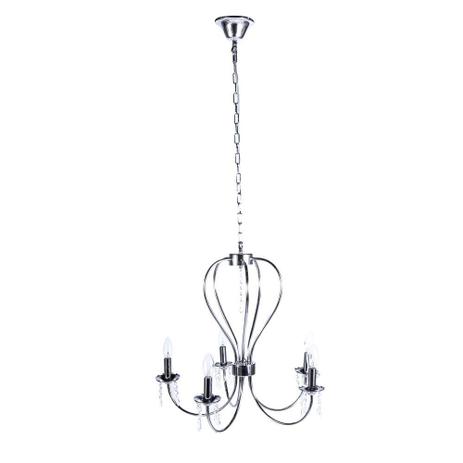 Pendente mariana aco cromado 60cm e-14 5 lamp. max 60w - Home line Menor preço em Pendente mariana aco cromado 60cm e-14 5 lamp. max 60w - Home line