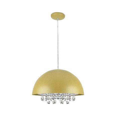Pendente Meia Lua Com Cristais Amarelo 30cm Brozearte - Bronzearte é boa?