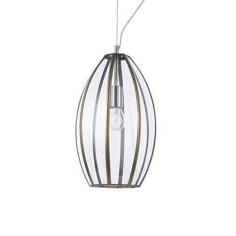 Pendente Metal Bronze com Vidro Transparente 1xE27 40w 25x40cm New Line - NL-PD1129 Menor preço em Pendente Metal Bronze com Vidro Transparente 1xE27 40w 25x40cm New Line - NL-PD1129