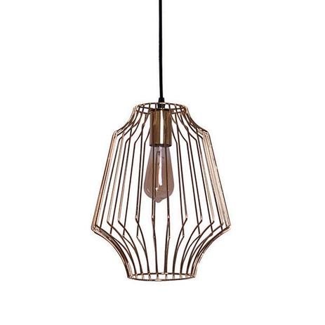 Pendente Metal Cobre 1xE27 40w 33x38cm New Line - NL-PD1085-CO Menor preço em Pendente Metal Cobre 1xE27 40w 33x38cm New Line - NL-PD1085-CO