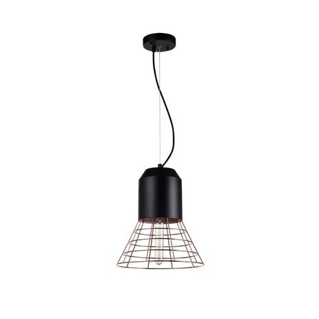 Pendente Metal Cobre e Preto 1xE27 40w Ø30x31,5cm New Line - NL-PD854 Menor preço em Pendente Metal Cobre e Preto 1xE27 40w Ø30x31,5cm New Line - NL-PD854