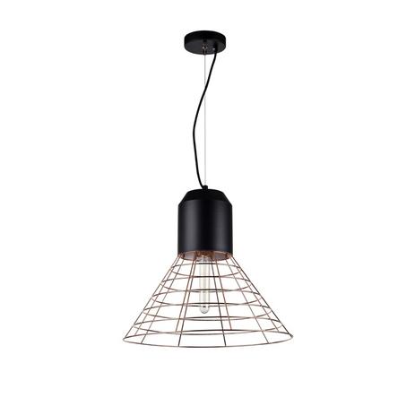Pendente Metal Cobre e Preto 1xE27 40w Ø44x39cm New Line - NL-PD856 Menor preço em Pendente Metal Cobre e Preto 1xE27 40w Ø44x39cm New Line - NL-PD856