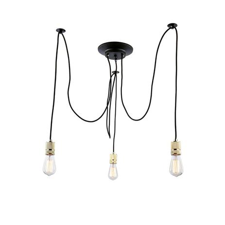 Pendente Metal Dourado Ø35x70cm 3xE27 40w New Line - NL-PD718 Menor preço em Pendente Metal Dourado Ø35x70cm 3xE27 40w New Line - NL-PD718