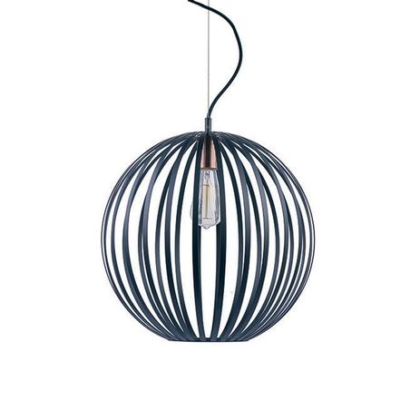 Pendente Metal Preto com Detalhe em Cobre 1xE27 40w Ø40x41,5cm New Line - NL-PD1139 Menor preço em Pendente Metal Preto com Detalhe em Cobre 1xE27 40w Ø40x41,5cm New Line - NL-PD1139