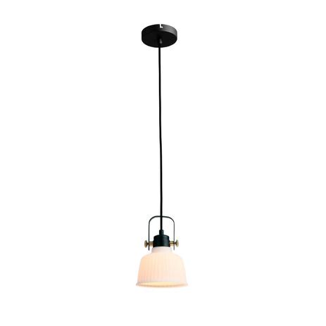 Pendente Metal Preto com Vidro Branco 1xE27 40w 15,5x21cm New Line - NL-PD1072-PT Menor preço em Pendente Metal Preto com Vidro Branco 1xE27 40w 15,5x21cm New Line - NL-PD1072-PT