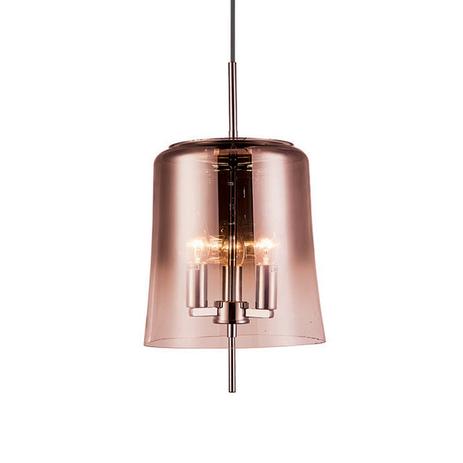 Pendente Metal/Vidro 3xE27 40w Ø25x27cm Cobre New Line - NL-PD1134 Menor preço em Pendente Metal/Vidro 3xE27 40w Ø25x27cm Cobre New Line - NL-PD1134