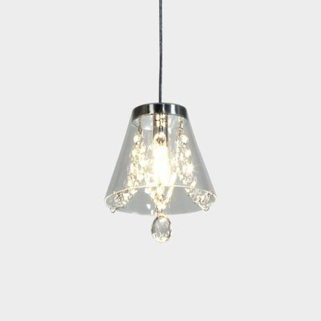 Pendente mini fiore cristal 17cm - Stilo clean Menor preço em Pendente mini fiore cristal 17cm - Stilo clean