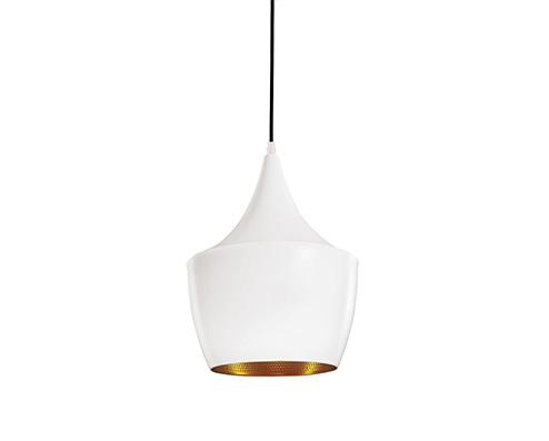 Pendente Para Iluminação Industrial em Metal Branco e Dourado - Mart Menor preço em Pendente Para Iluminação Industrial em Metal Branco e Dourado - Mart