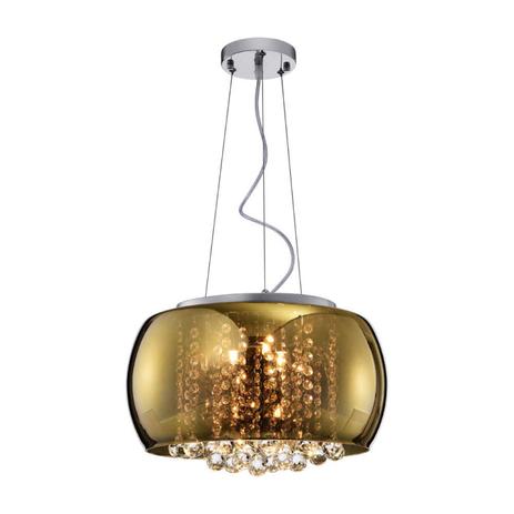 Pendente Plafon de Vidro Soho 23cmx40cm Bella Iluminação Dourado Menor preço em Pendente Plafon de Vidro Soho 23cmx40cm Bella Iluminação Dourado