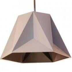 Pendente Póli de Metal e Tecido Cinza Chumbo G - Decorafast Menor preço em Pendente Póli de Metal e Tecido Cinza Chumbo G - Decorafast