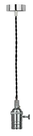 Pendente Primer Preto Tecido e Metal Bivolt - Lamp show Menor preço em Pendente Primer Preto Tecido e Metal Bivolt - Lamp show
