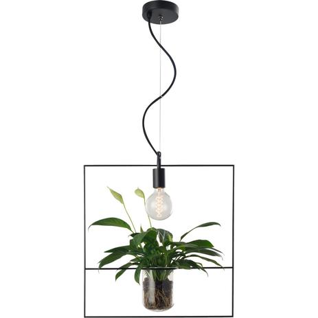 Pendente Quadrado 1 Lâmpada Nature Avant Preto Menor preço em Pendente Quadrado 1 Lâmpada Nature Avant Preto