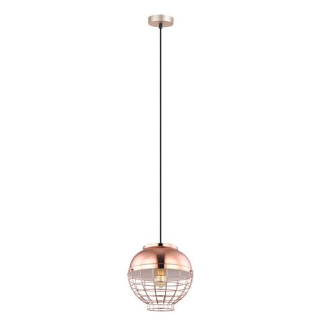 Pendente Redondo de Aço 1 Lâmpada PE 052 Mais Luz Bronze Menor preço em Pendente Redondo de Aço 1 Lâmpada PE 052 Mais Luz Bronze
