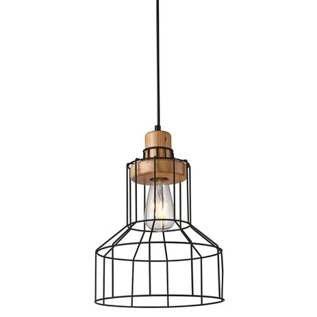 Pendente Redondo em Aço Aramado 1 Lâmpada PE-065 Mais Luz Preto Menor preço em Pendente Redondo em Aço Aramado 1 Lâmpada PE-065 Mais Luz Preto