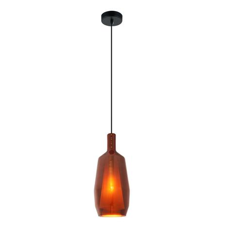 Pendente Redondo em Aço e Vidro 1 Lâmpada Doppio E-078 Mais Luz Bronze Menor preço em Pendente Redondo em Aço e Vidro 1 Lâmpada Doppio E-078 Mais Luz Bronze