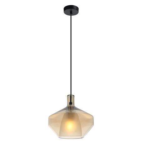 Pendente Redondo em Aço e Vidro 1 Lâmpada Doppio E-080 Mais Luz Conhaque Menor preço em Pendente Redondo em Aço e Vidro 1 Lâmpada Doppio E-080 Mais Luz Conhaque