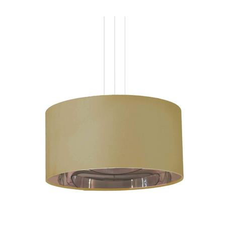Pendente Redondo em Alumínio para 2 Lâmpadas Glam 1 Tom Luz Iluminação Caqui Menor preço em Pendente Redondo em Alumínio para 2 Lâmpadas Glam 1 Tom Luz Iluminação Caqui