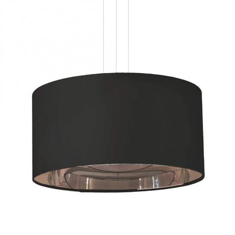 Pendente Redondo em Alumínio para 3 Lâmpadas Glam 1 Tom Luz Iluminação Algodão Preto Menor preço em Pendente Redondo em Alumínio para 3 Lâmpadas Glam 1 Tom Luz Iluminação Algodão Preto