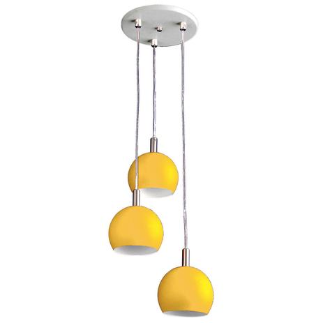 Pendente Redondo Triplo 12cm 3087 Pantoja Carmona Amarelo Menor preço em Pendente Redondo Triplo 12cm 3087 Pantoja Carmona Amarelo
