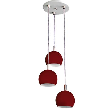 Pendente Redondo Triplo 12cm 3087 Pantoja Carmona Vermelho Menor preço em Pendente Redondo Triplo 12cm 3087 Pantoja Carmona Vermelho