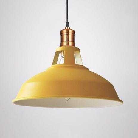 Pendente Retro Industrial Amarela Loft Luminária Vintage Lustre Design Edison LM1767 - Eluminarias é boa?