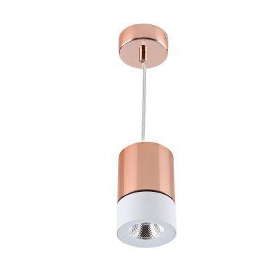Pendente roll 8cmx112,5cm led 5w - cobre/branco - yd1330w - Bella Menor preço em Pendente roll 8cmx112,5cm led 5w - cobre/branco - yd1330w - Bella