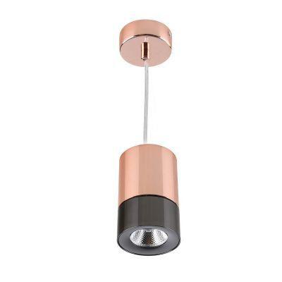Pendente roll 8cmx112,5cm led 5w - cobre/preto - yd1330b - Bella Menor preço em Pendente roll 8cmx112,5cm led 5w - cobre/preto - yd1330b - Bella