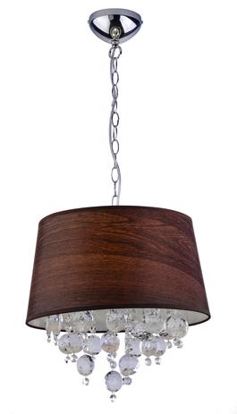 Pendente São Paulo Wood com Cristais 3xE27 180W - Llum bronzearte Menor preço em Pendente São Paulo Wood com Cristais 3xE27 180W - Llum bronzearte