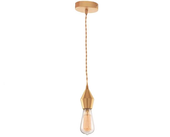 Pendente Soquete em Alumínio Dourado - Mart Menor preço em Pendente Soquete em Alumínio Dourado - Mart