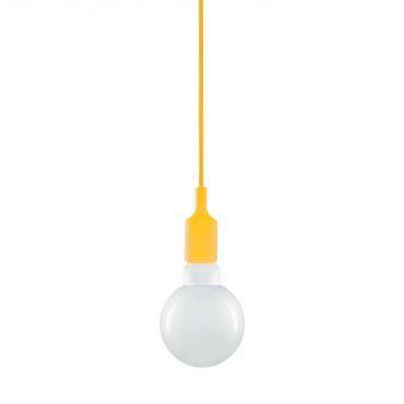 Pendente soquete em silicone laranja - Mart Menor preço em Pendente soquete em silicone laranja - Mart