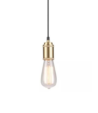 Pendente Soquete Metal Dourado 1xE27 - Bella Menor preço em Pendente Soquete Metal Dourado 1xE27 - Bella