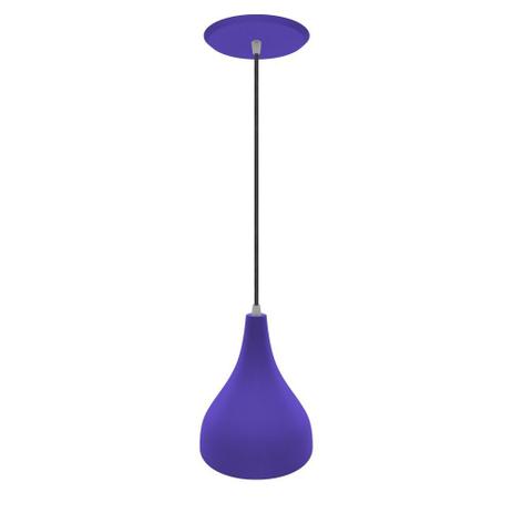 Pendente Taça em Alumínio Roxo - Cromalux Menor preço em Pendente Taça em Alumínio Roxo - Cromalux