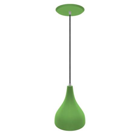 Pendente Taça em Alumínio Verde - Cromalux Menor preço em Pendente Taça em Alumínio Verde - Cromalux