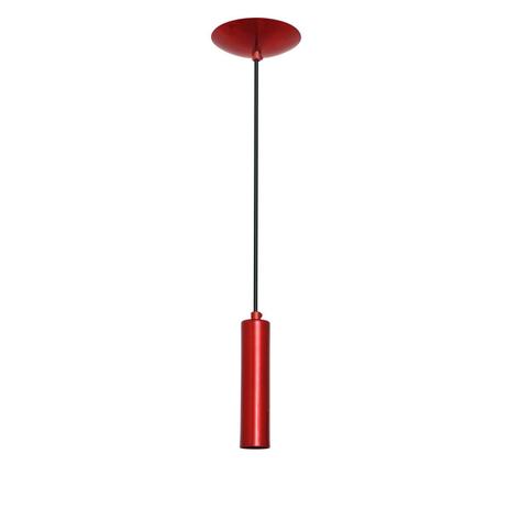 Pendente Tubular 20cm Vermelho Verniz - Auremar Menor preço em Pendente Tubular 20cm Vermelho Verniz - Auremar