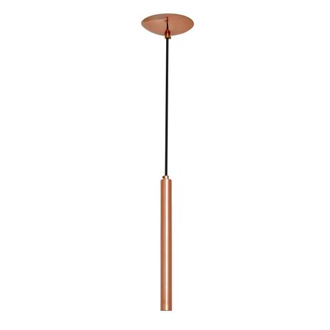 Pendente Tubular 40cm Cobre - Auremar Menor preço em Pendente Tubular 40cm Cobre - Auremar