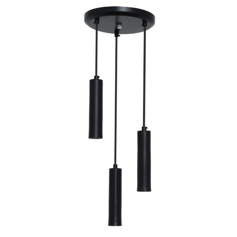 Pendente Tubular Triplo 20cm Isadora Design Preto Menor preço em Pendente Tubular Triplo 20cm Isadora Design Preto