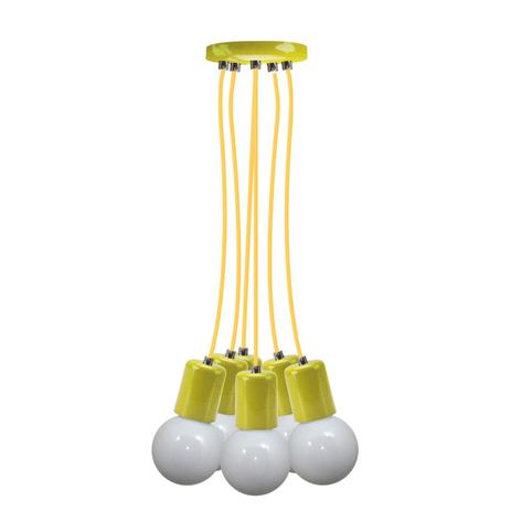 Pendente Uno Colors Multi Cromalux Amarelo Menor preço em Pendente Uno Colors Multi Cromalux Amarelo