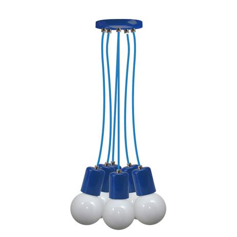 Pendente Uno Colors Multi Cromalux Azul Menor preço em Pendente Uno Colors Multi Cromalux Azul