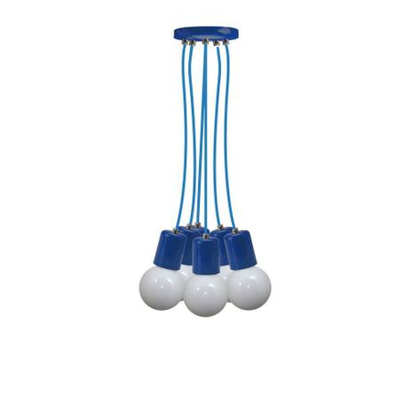 Pendente Uno Colors Multi em Alumínio Azul - Cromalux Menor preço em Pendente Uno Colors Multi em Alumínio Azul - Cromalux