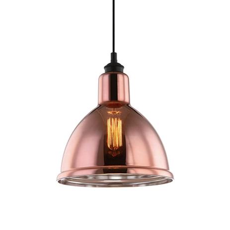 Pendente Vidro Cobre com Metal Preto 1xE27 40w Ø25x28,30cm New Line - NL-PD1197-CO Menor preço em Pendente Vidro Cobre com Metal Preto 1xE27 40w Ø25x28,30cm New Line - NL-PD1197-CO