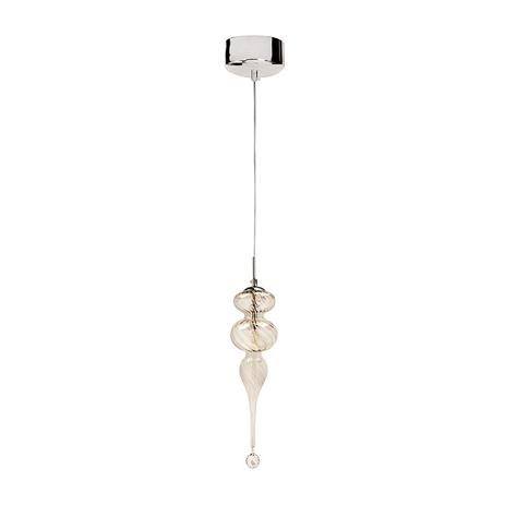 Menor preço em Pendente Vidro e Cristal Champagne 57cm Lavabo alz33 - Acende A Luz