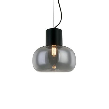 Pendente Vidro e Metal Fumê Newline Ø35cm E27 - New line Menor preço em Pendente Vidro e Metal Fumê Newline Ø35cm E27 - New line