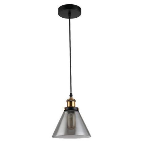 Pendente Vidro Fumê Retrô Bivolt 1914/1S - America light Menor preço em Pendente Vidro Fumê Retrô Bivolt 1914/1S - America light